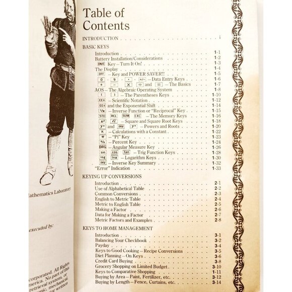 1976 Great International Book On Keys Texas Instruments Calculator 1st Ed PB F7 - Picture 5 of 8